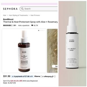 🆕️BondiBoost Heat Protectant Spray with Aloe & Rosemary